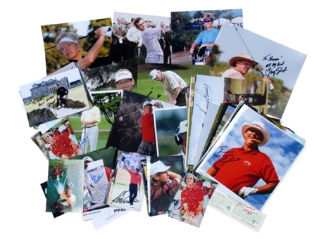 Lot of (57) Golf Greats & Legends Signed Photos